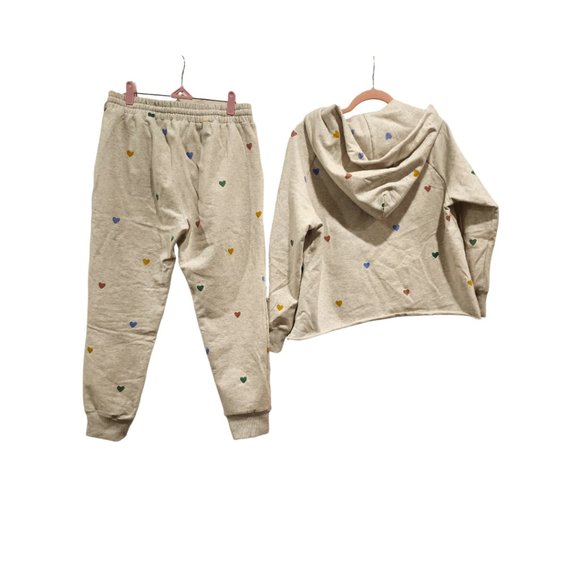 2 Piece lounge set with hearts - Picture 2 of 4